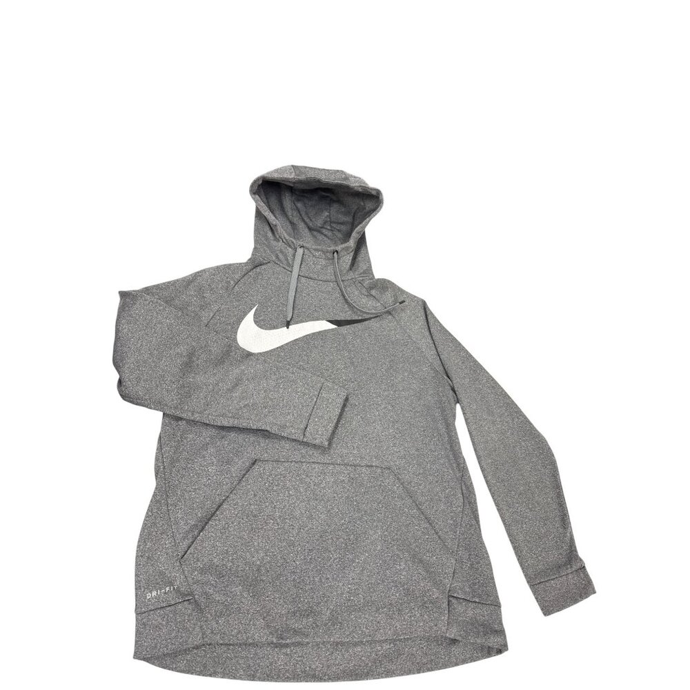 Nike Dri-FIT Mens gray hoodie Sweatshirt size L SKU 7126